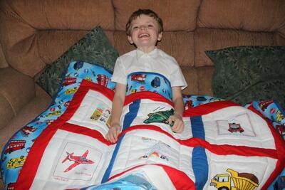 Photo of Brandons quilt