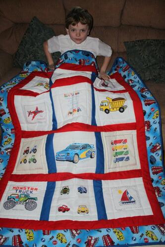 Photo of Brandons quilt