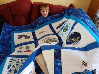 Photo of Zack Ls quilt