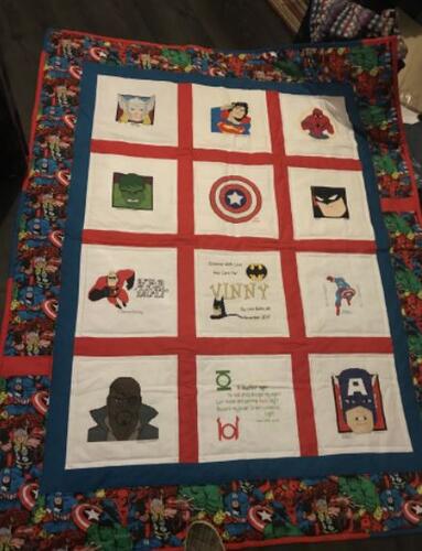 Photo of Vinny Bs quilt