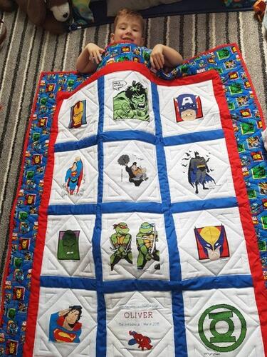 Photo of Oliver Js quilt
