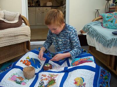 Photo of Christopher Js quilt