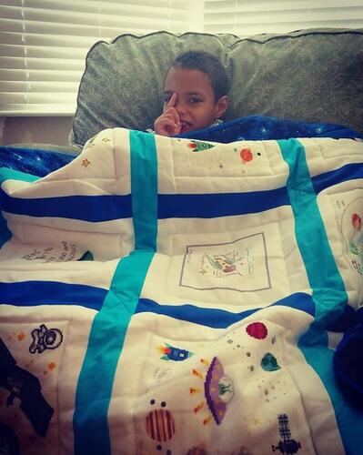 Photo of Kristian Ms quilt