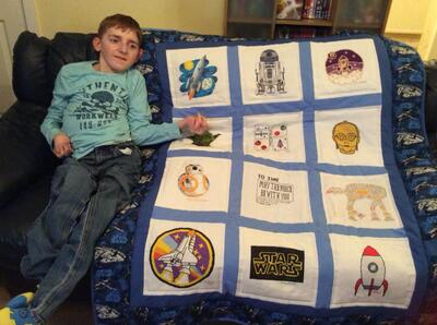 Photo of Jake Fs quilt