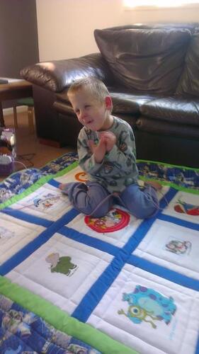 Photo of Jack Rs quilt