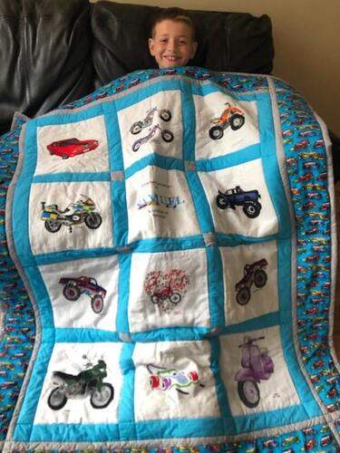 Photo of Samuel Gs quilt