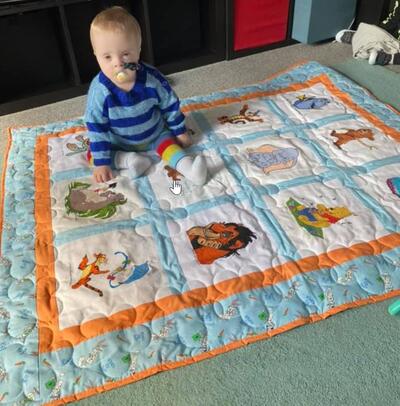 Photo of Koda Qs quilt