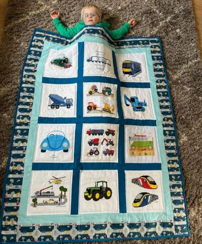Photo of Ethan Cs quilt