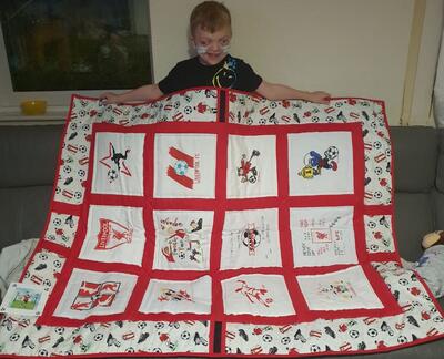 Photo of Samuel Gs quilt