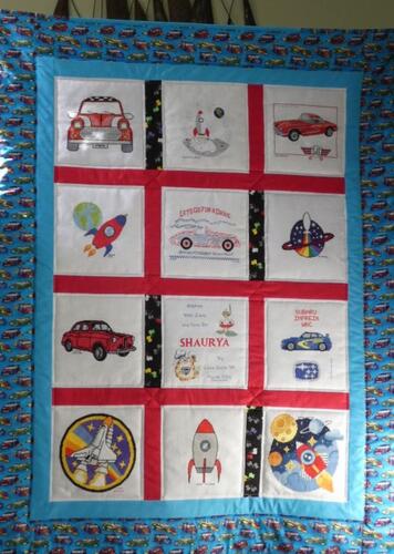 Photo of Shauryas quilt