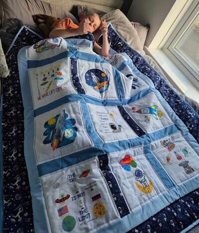 Photo of Connor Es quilt