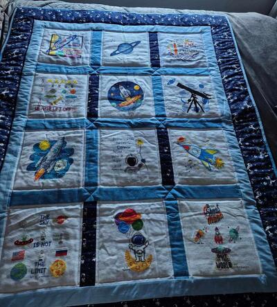 Photo of Connor Es quilt