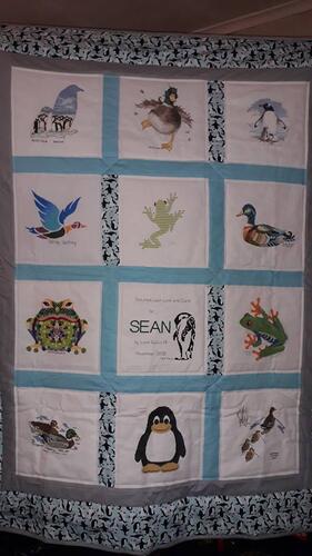 Photo of Sean Bs quilt