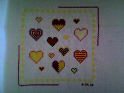 Cross stitch square for Tanesha's quilt