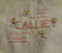 Cross stitch square for Callie H's quilt