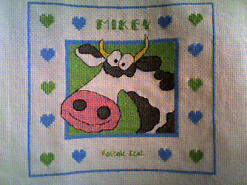 Cross stitch square for Mikey H's quilt