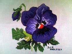 Cross stitch square for Sophie R's quilt