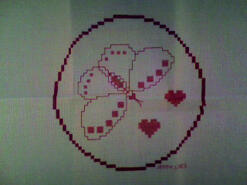 Cross stitch square for Ella B's quilt