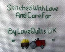 Cross stitch square for Matthew D's quilt