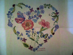 Cross stitch square for Isabella S's quilt