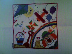 Cross stitch square for Daisy W's quilt