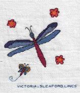 Cross stitch square for Ruby's quilt