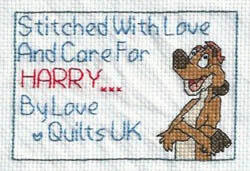 Cross stitch square for Harry G's quilt