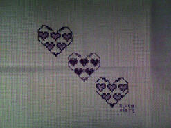 Cross stitch square for Nix L's quilt