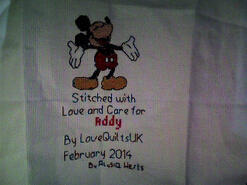 Cross stitch square for Addy L's quilt