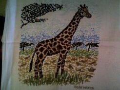 Cross stitch square for Luke B's quilt