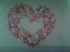 Cross stitch square for Connie-Jean's quilt