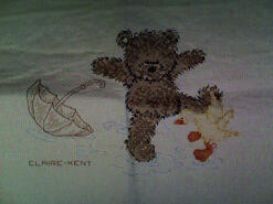 Cross stitch square for Spencer M's quilt