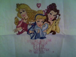 Cross stitch square for Ellie M's quilt