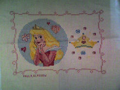 Cross stitch square for Ellie M's quilt