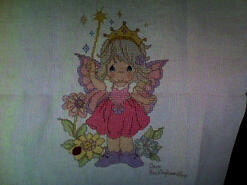 Cross stitch square for Ellie M's quilt