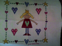 Cross stitch square for Ellie M's quilt