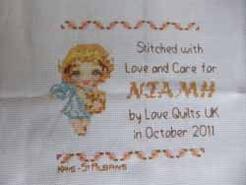 Cross stitch square for Niamh P's quilt