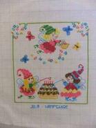 Cross stitch square for Niamh P's quilt