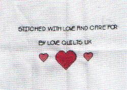 Cross stitch square for Emily B's quilt