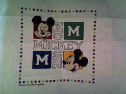 Cross stitch square for Zac C's quilt