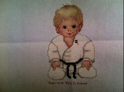 Cross stitch square for Kyle V's quilt