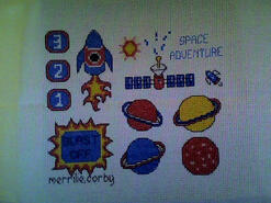 Cross stitch square for Ciaran M's quilt