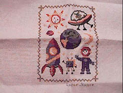 Cross stitch square for Taylor's quilt