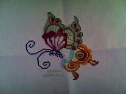 Cross stitch square for Isabella S's quilt