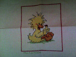 Cross stitch square for Ava M's quilt