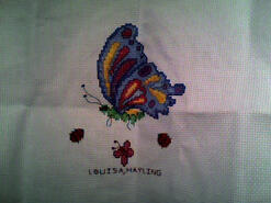 Cross stitch square for Madeline B's quilt