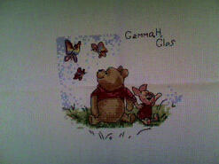 Cross stitch square for Eloise's quilt