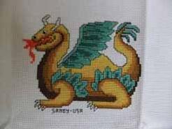 Cross stitch square for Lewis C 's quilt