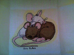 Cross stitch square for (QUILTED) Animals's quilt