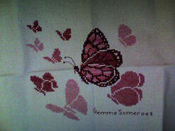 Cross stitch square for Alliza-Lily's quilt